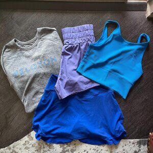 Bundle of Women's Athletic Tops/Bottoms - Lululemon, Peloton, Talulah